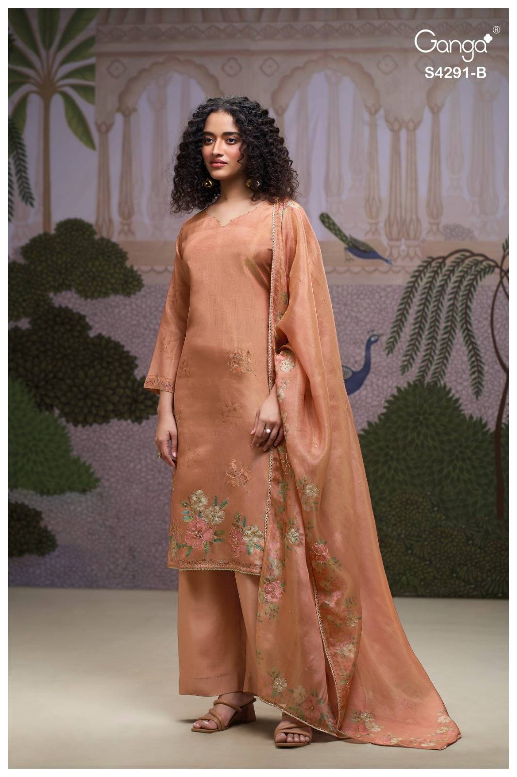 CLARAE 4291 By Ganga Fashion Stylish Beautiful Colourful PURE BEMBERG SILK Dresses At Wholesale Price